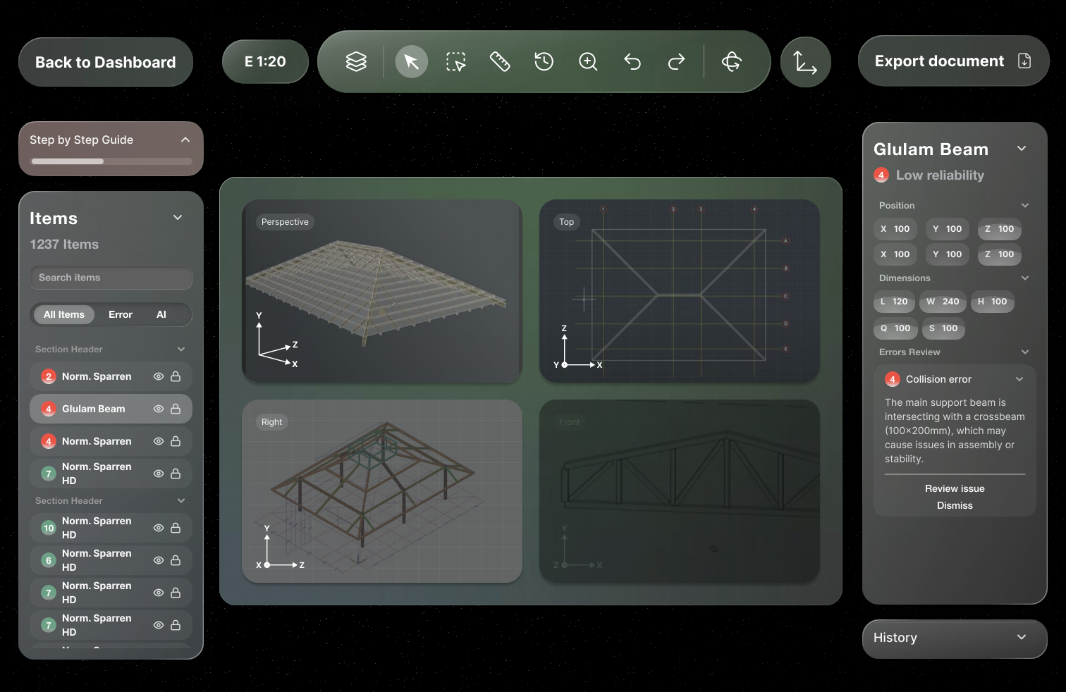 A further exploration: an AI structure editor