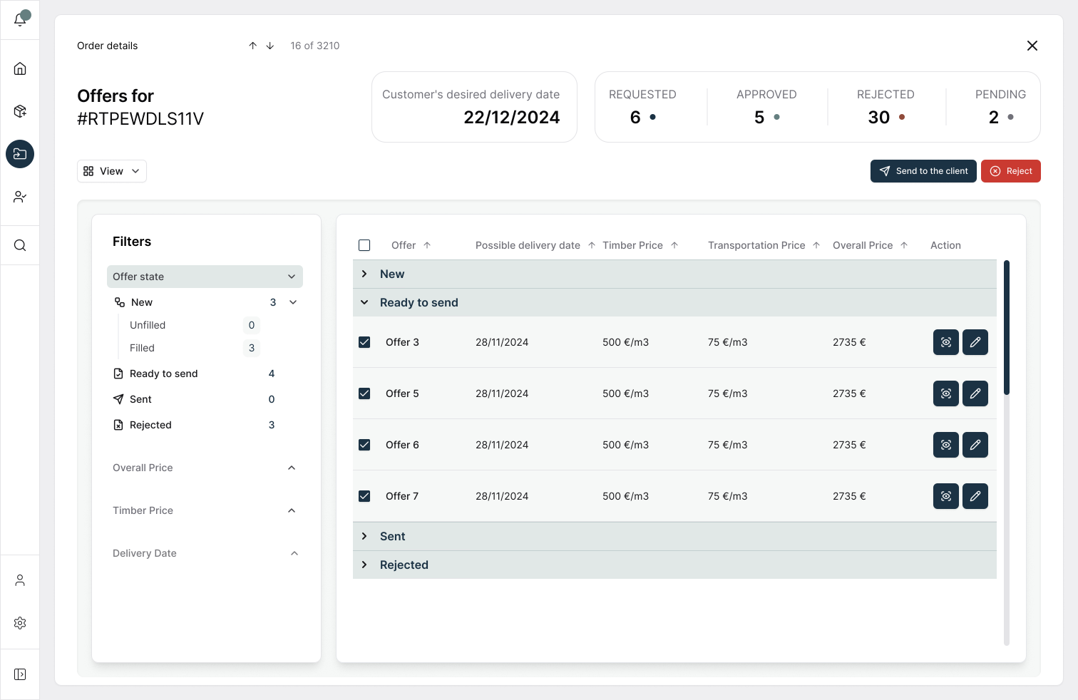 Arbo process screen